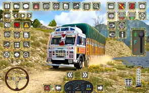 Indian Truck Offroad Cargo 3D Ekran Görüntüsü 1