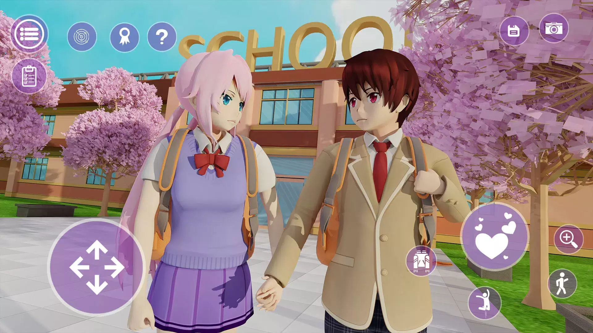 YUMI High School Simulator 3D Schermafbeelding 0