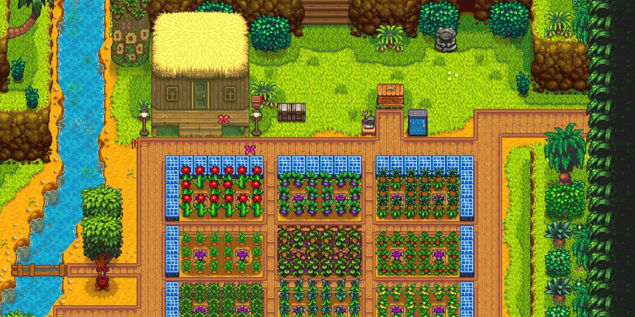 Người chơi Stardew Valley thể hiện trang trại ở hàm nơi họ trồng \ 'Mọi thứ \'