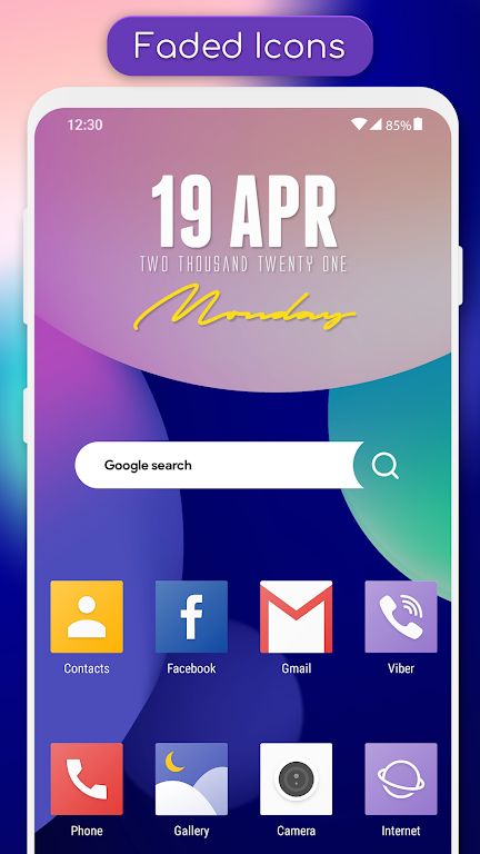 Faded - Icon Pack Ảnh chụp màn hình 0