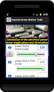 Asynchronous Motors Tools demo Captura de tela 3