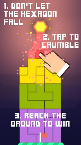 Hexagon Tower Balance Blocks 스크린샷 0