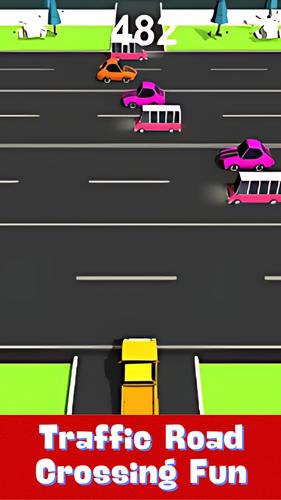 Traffic Road Cross Fun Game Ekran Görüntüsü 2