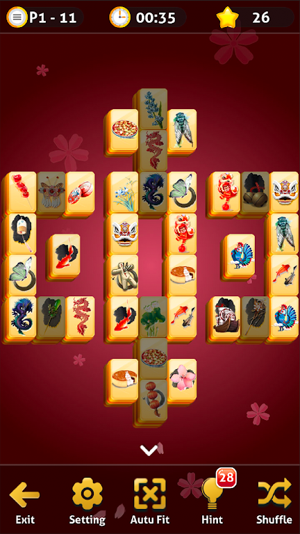 Mahjong Solitaire - Oriental Journey スクリーンショット 1