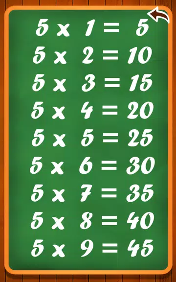Learn multiplication table Ekran Görüntüsü 2