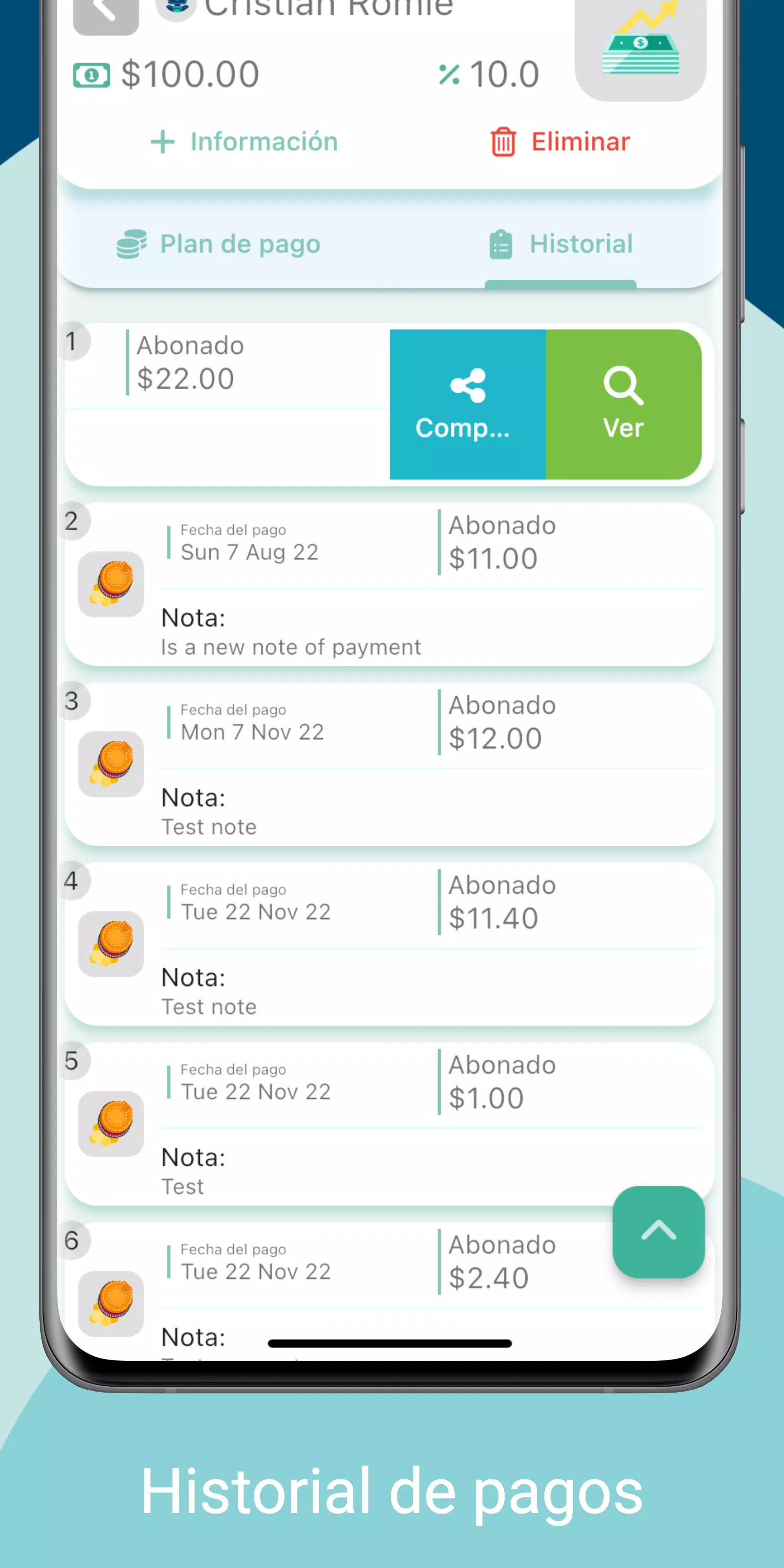 Schermata Collection Manager - Prestapp 1