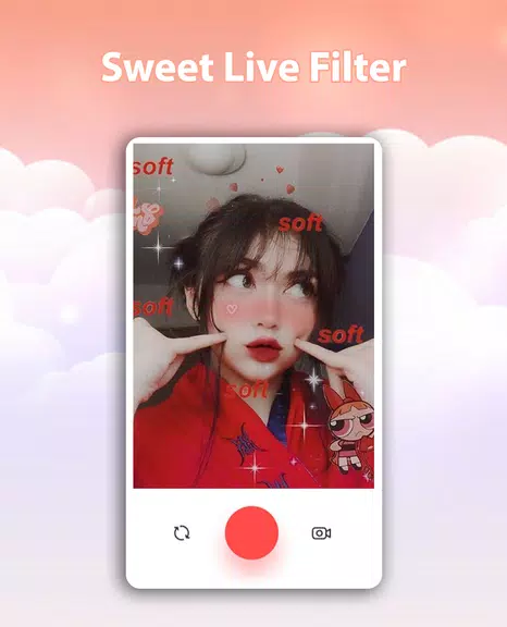 Sweet Live Filter Face Camera स्क्रीनशॉट 0