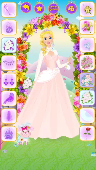 Princess Wedding Dress Up Game ဖန်သားပြင်ဓာတ်ပုံ 1