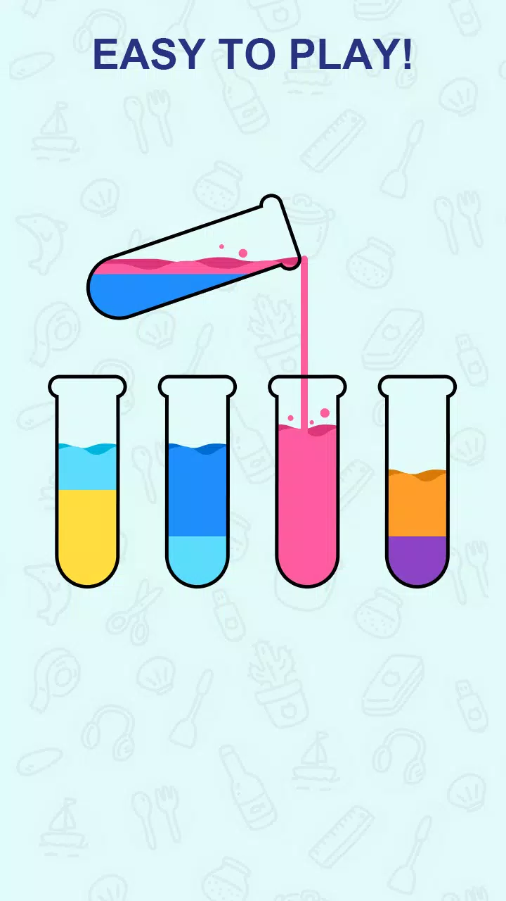 퍼즐-해피 워터 정렬 스크린샷 3