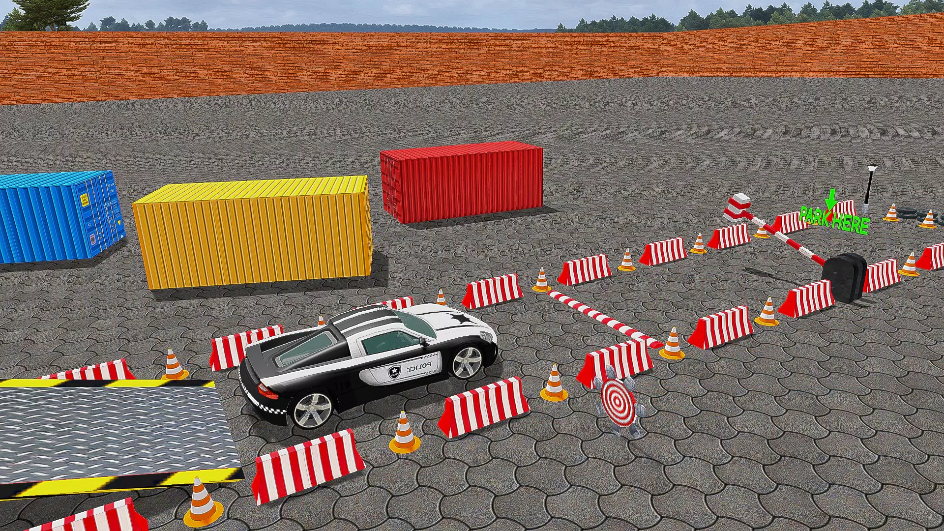 Police Car Parking Car Game 3D Captura de tela 2