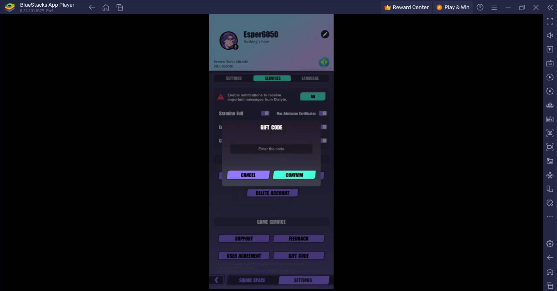 Dislyte Redeem Code Process