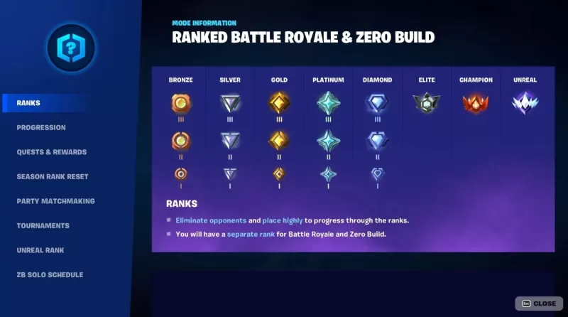 Fortnite Mobile: อันดับรางวัลและคู่มือกลยุทธ์
