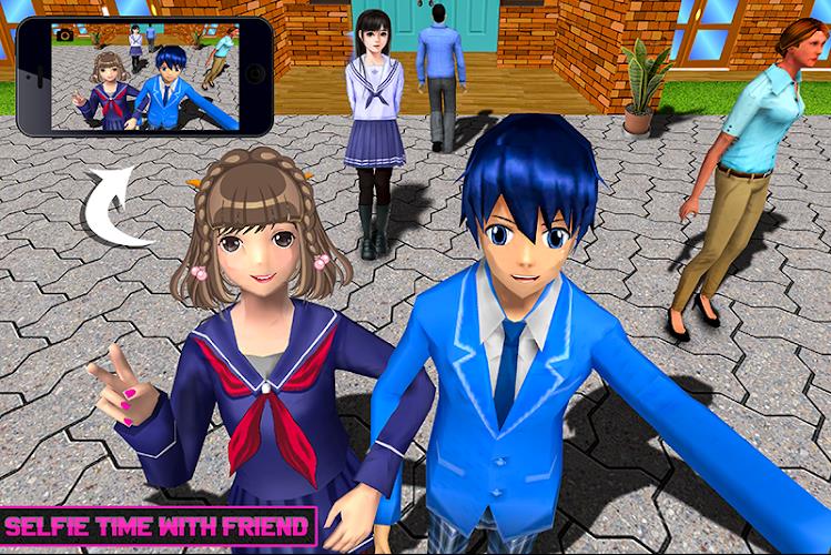 Virtual High School Life Sim Tangkapan skrin 3