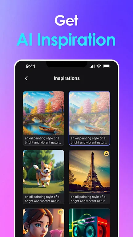 Vivid AI: AI Image Generator Capture d'écran 2