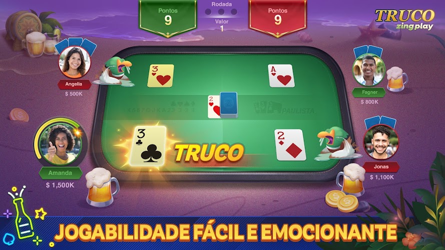 Truco ZingPlay: Jogo de cartas Screenshot 1