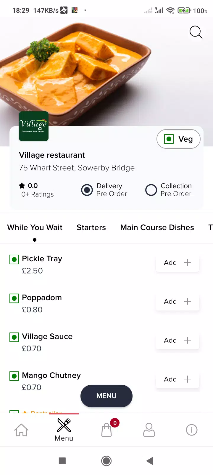 Village Restaurant應用截圖第1張
