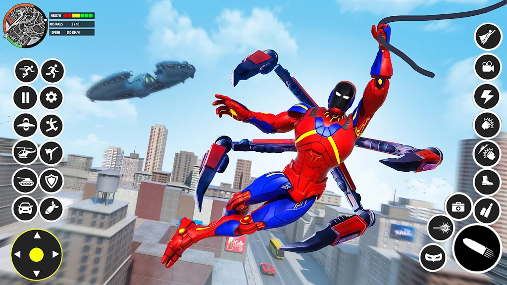 Spider Rope Flying Hero games ဖန်သားပြင်ဓာတ်ပုံ 1