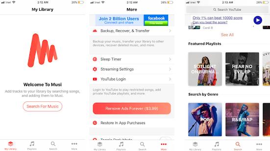 Musi : Simple Music Streaming Advice Tangkapan skrin 0