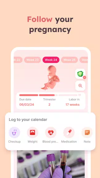 Momly: Pregnancy App & Tracker ภาพหน้าจอ 1