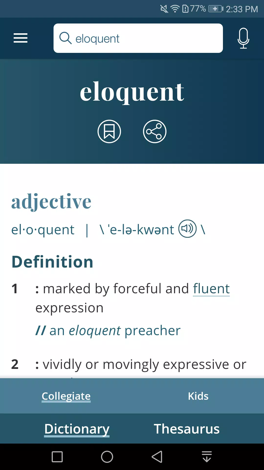 Dictionary - Merriam-Webster स्क्रीनशॉट 2