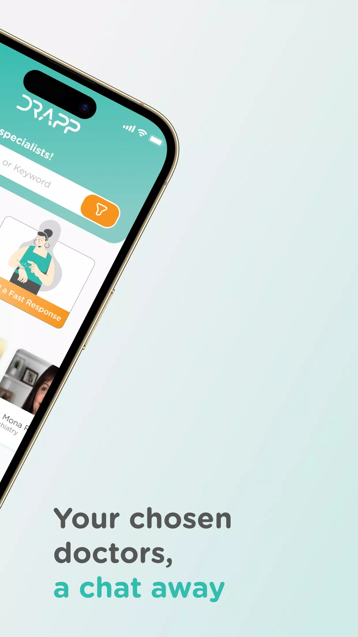 Schermata DRAPP –Telehealth Made Easy 1