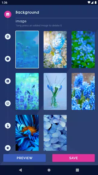 Blue Flowers Live Wallpaper应用截图第0张