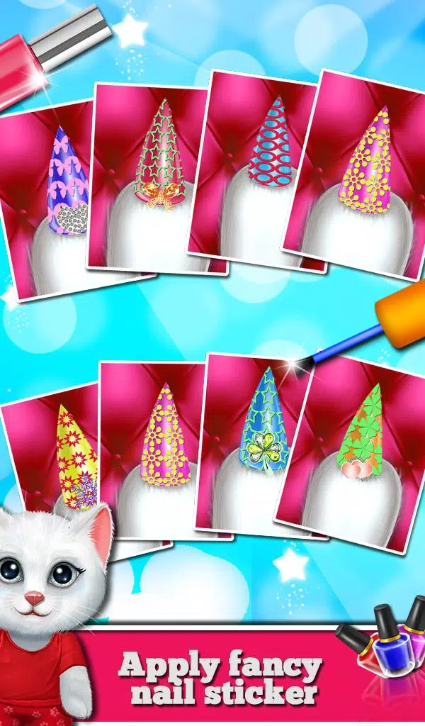 Kitty Nail Salon Daycare Cute Captura de tela 3