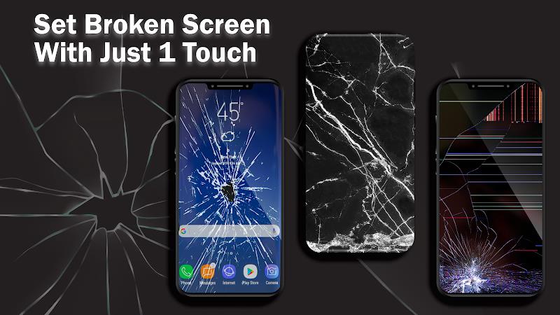 Broken Screen 4K Pranks Funny Schermafbeelding 0