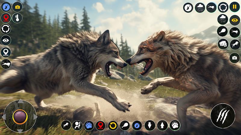 Wolf Simulator: Wild Wolf Game Скриншот 1