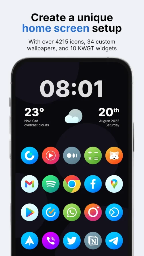 Hera Icon Pack: Circle Icons ภาพหน้าจอ 0