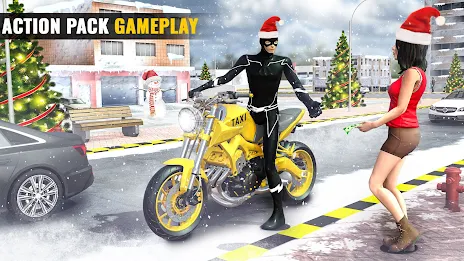 Superhero Bike Taxi: Bike Game Ảnh chụp màn hình 2