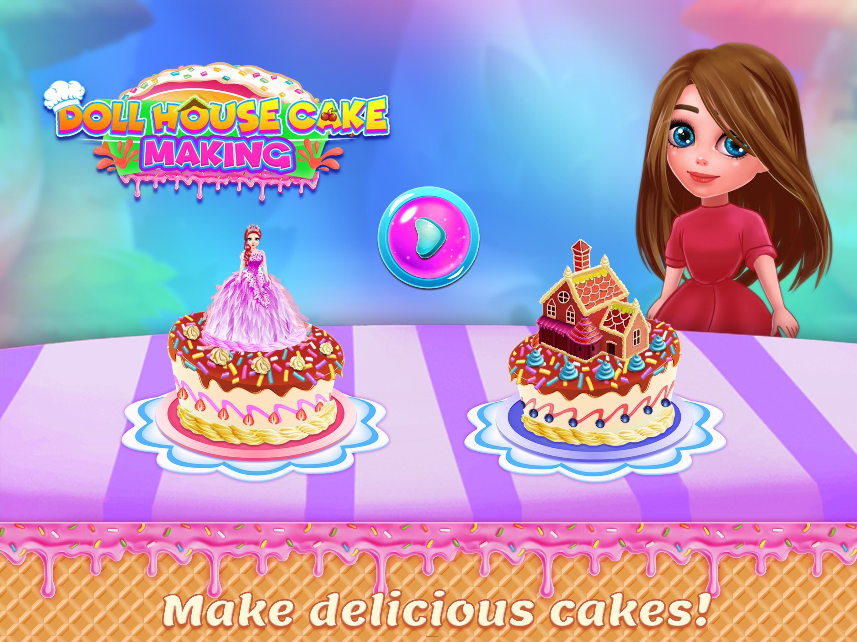 Doll House Cake Maker Game ဖန်သားပြင်ဓာတ်ပုံ 2