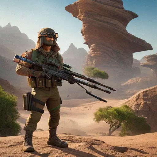 commando desert sniper shooter Screenshot 1