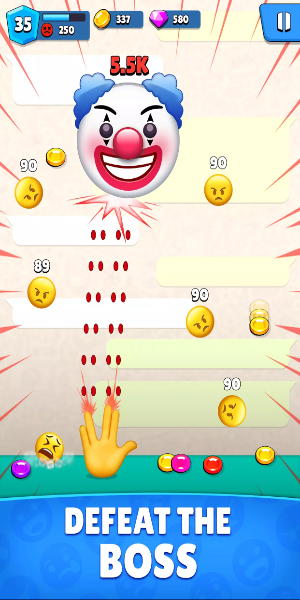 Emoji Ball Blast: Shooter Game スクリーンショット 2