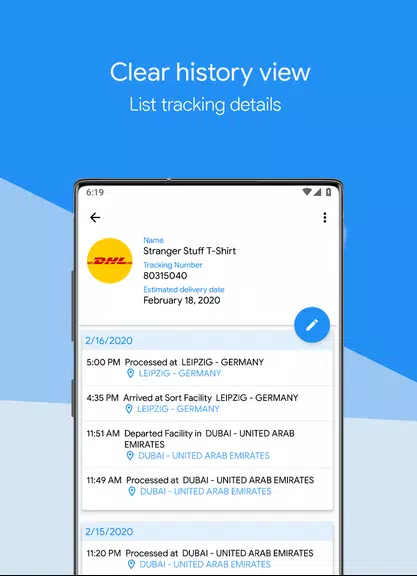 Packages Tracker ภาพหน้าจอ 2