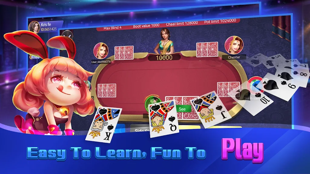 Teen Patti Glory - Online Game Schermafbeelding 2
