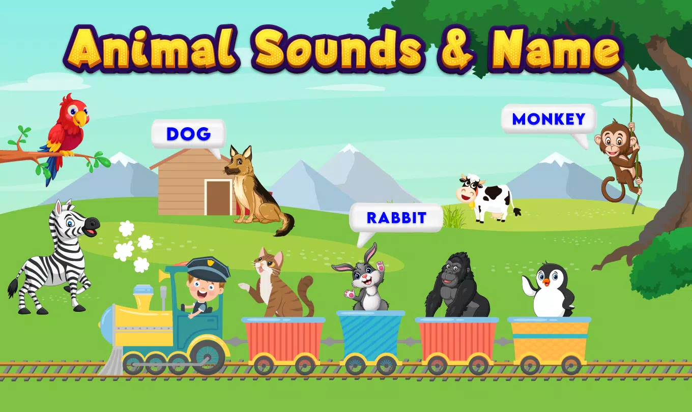 Kids Animal Sounds & Games Schermafbeelding 0