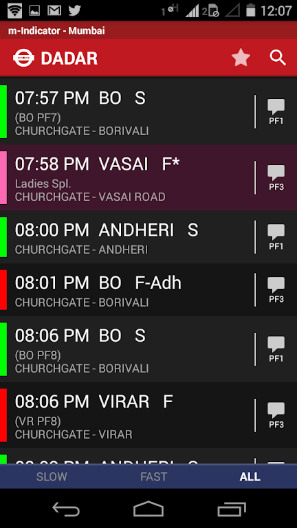 m-Indicator: Mumbai Local Capture d'écran 3