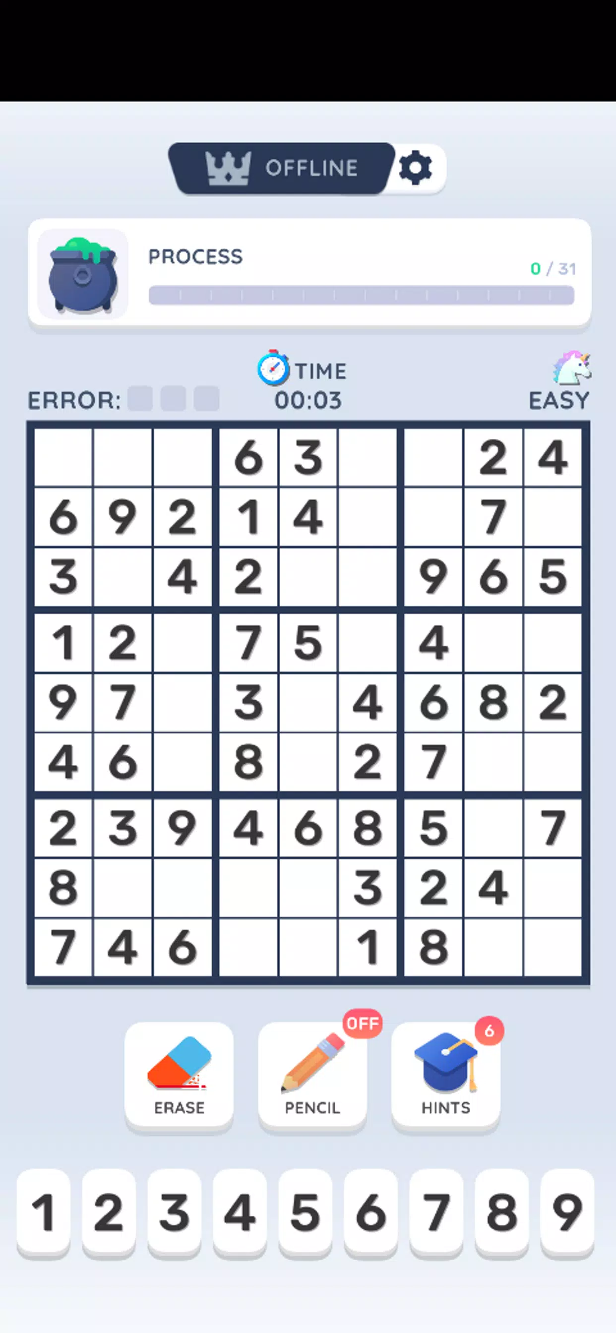 Sudoku Online Ekran Görüntüsü 1