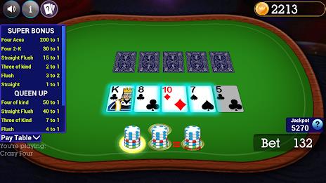 Crazy Four Poker Ảnh chụp màn hình 2