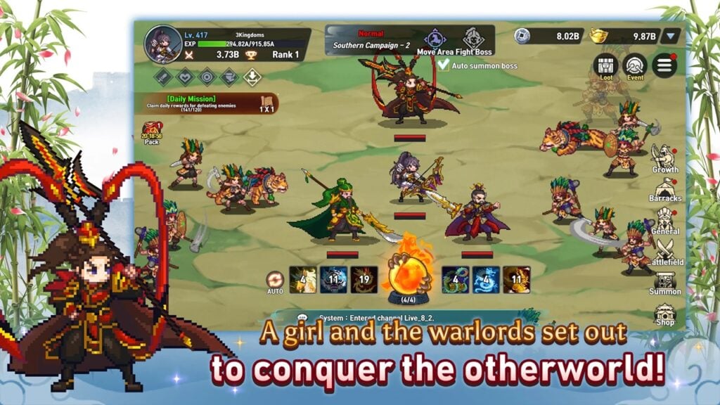 Android stellt Spiel im Dynasty Legends-Stil vor: Otherworld Three Kingdoms