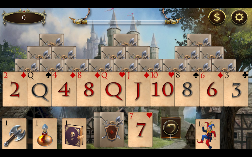Legends of Solitaire Curse of the Dragons TriPeaks Capture d'écran 2