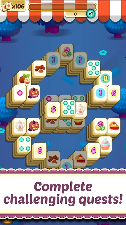 Mahjong Solitaire Cupcake Bake Ảnh chụp màn hình 1