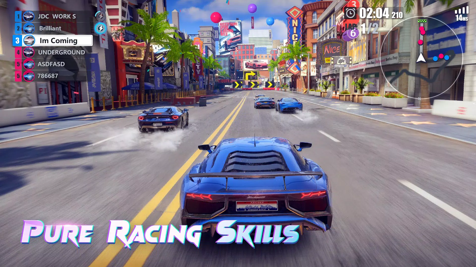 Free Racing: 3v3 Ảnh chụp màn hình 1