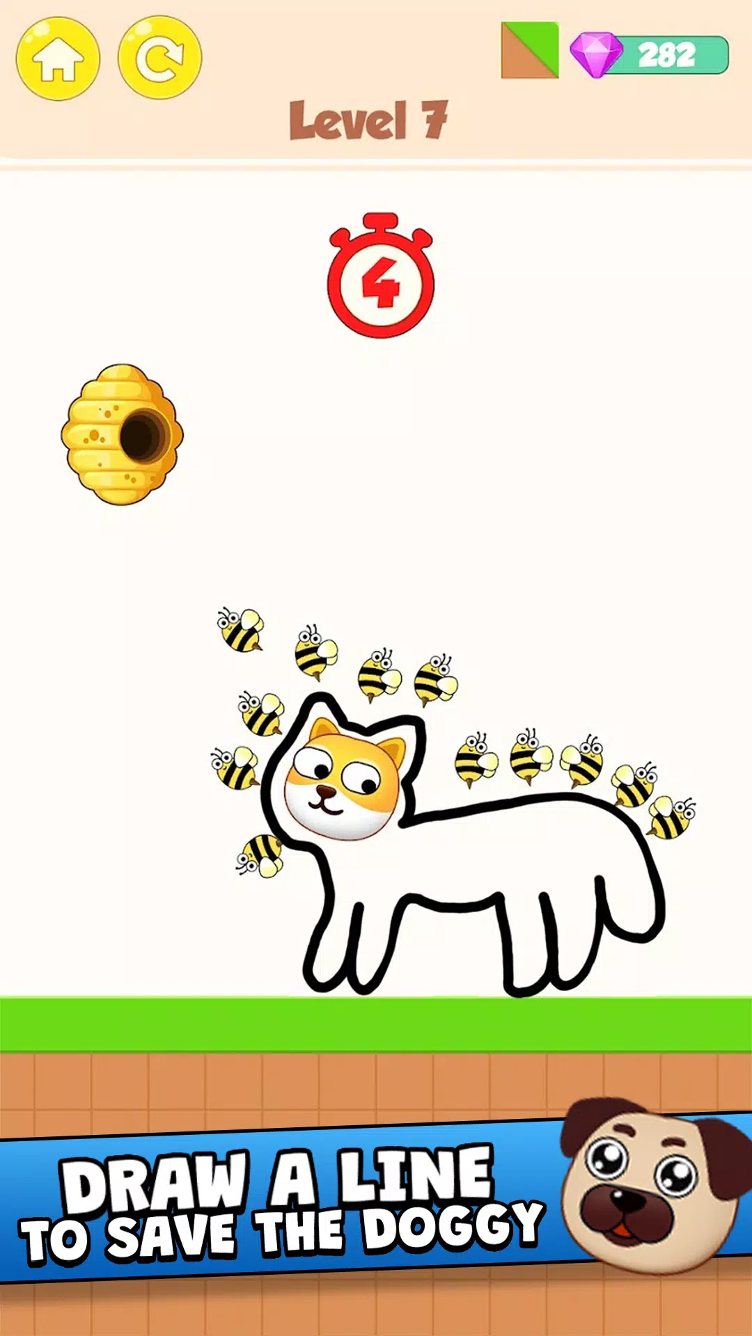 Save the Dog - Draw to Save ภาพหน้าจอ 1