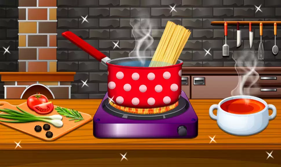 Crispy Noodles Cooking Game Captura de pantalla 0