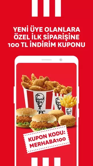 KFC Türkiye – Yemek Siparişi Capture d'écran 1