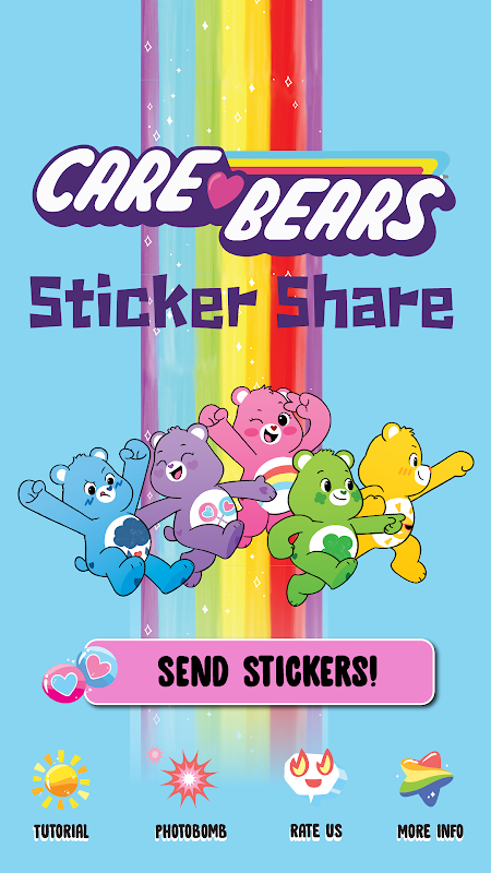 Schermata Care Bears Sticker Share 1