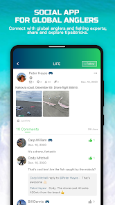 Rippton–Social  Fishing App, Fishing Map, Logbook Schermafbeelding 1