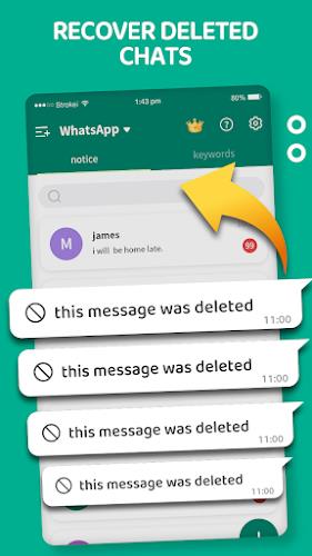 WA Messages Deleted Recovery ဖန်သားပြင်ဓာတ်ပုံ 2